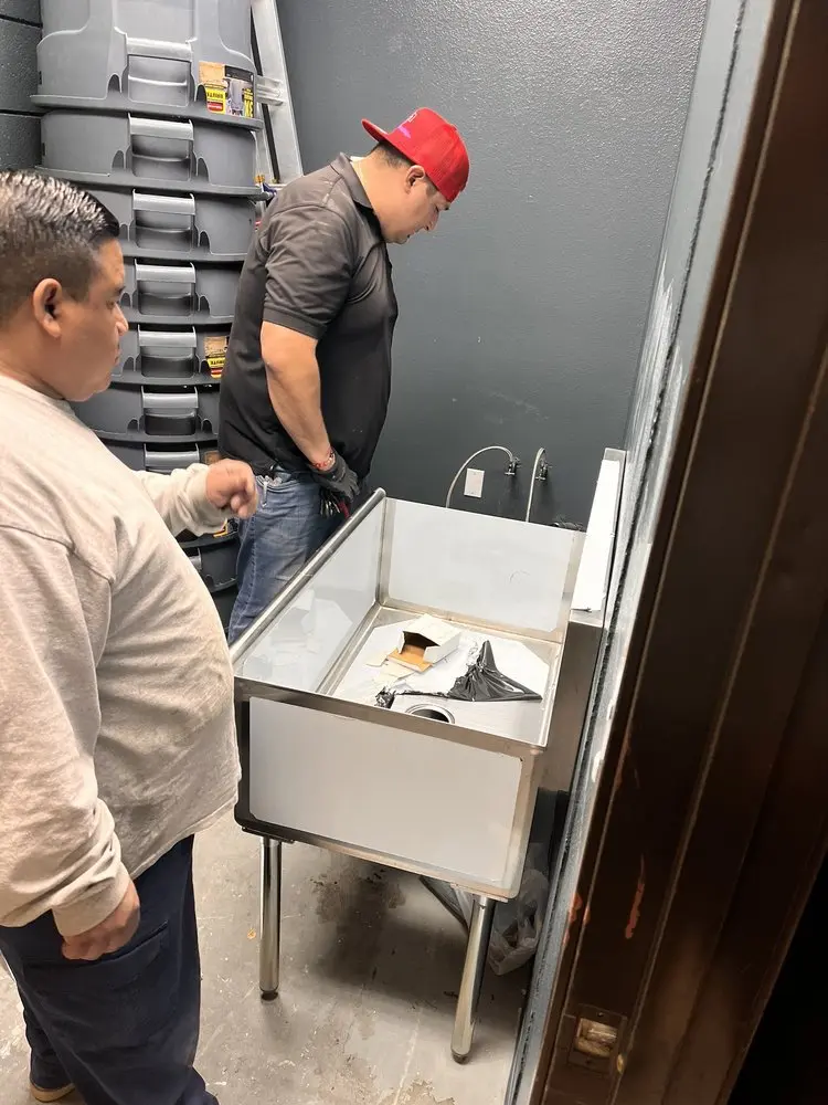 Commercial plumbing and sink installation in Marshfield Station
